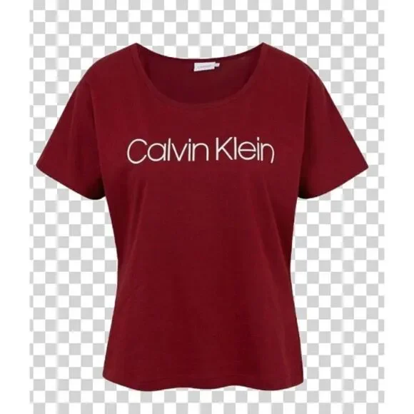 CALVIN KLEIN - NWT - L Sz 2X Performance Short Sleeve Logo Tee in Chianti - Picture 10 of 14